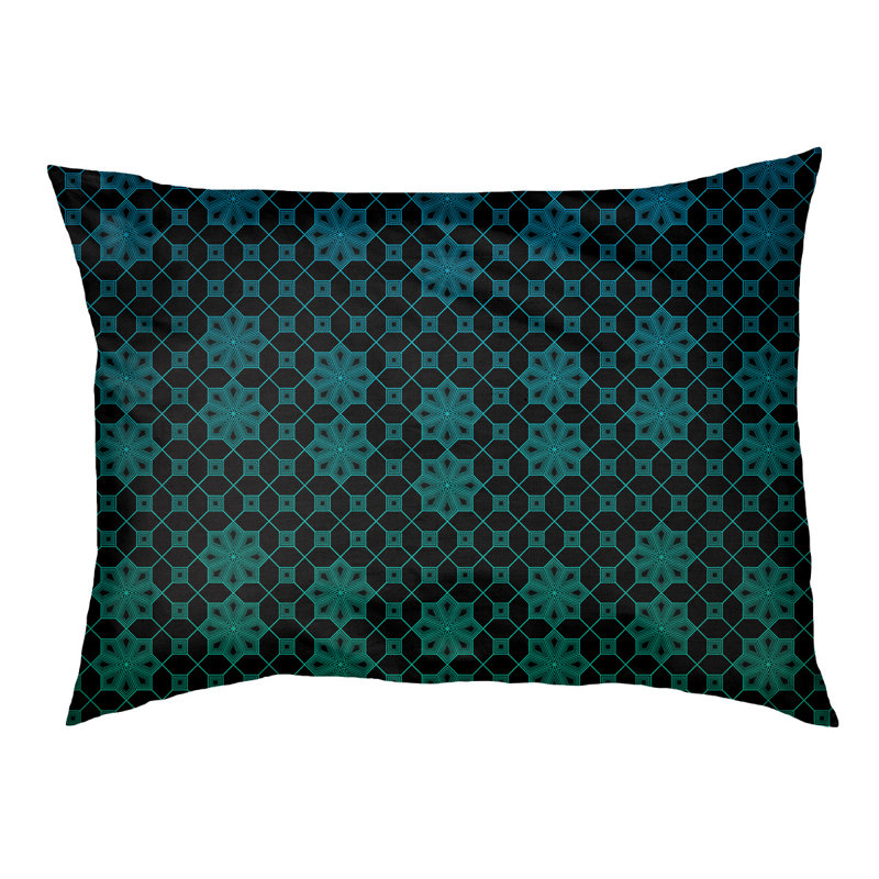 Coussin pour chien Byrge, Vert / Bleu, Très grand (l 52 po x P 42 po x H 17 po)