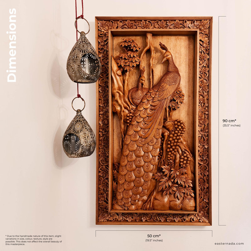 Handmade Wall Decor on Solid Wood