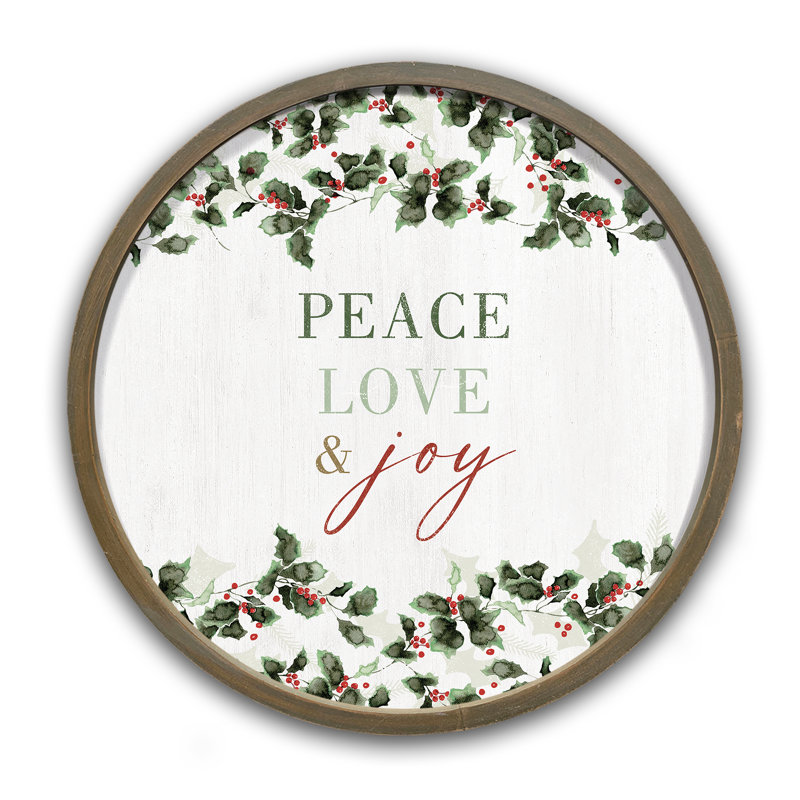 Peace Peace and Joy, reproduction encadrée