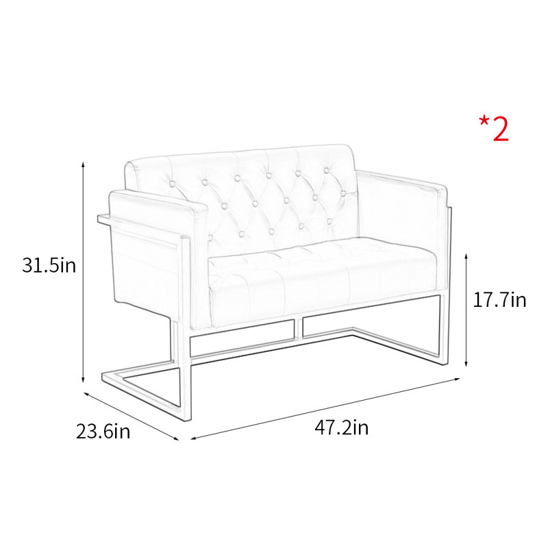 Banc rembourré en similicuir Modern Modern, Gris clair