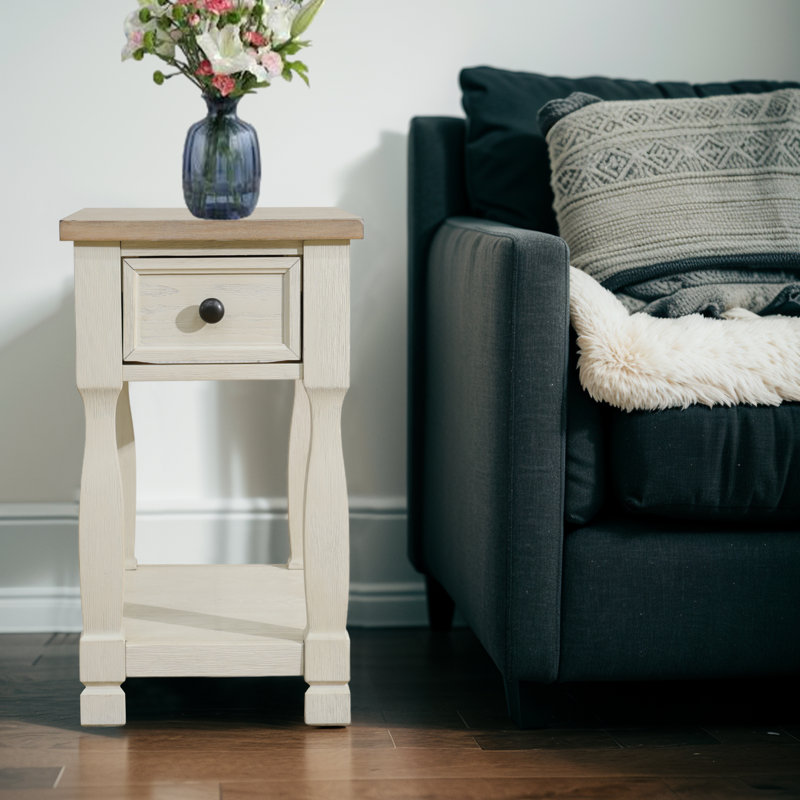 Table de bout polyvalente avec compartiment de rangement caché, facile à assembler, convenant à la chambre à coucher ou au salon