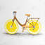 Lemon Wheel Bike - reproduction encadrée mat pour décoration intérieure
