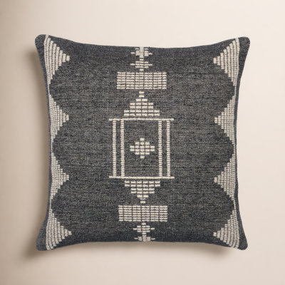 Cinar Embroidered Cotton Throw Pillow