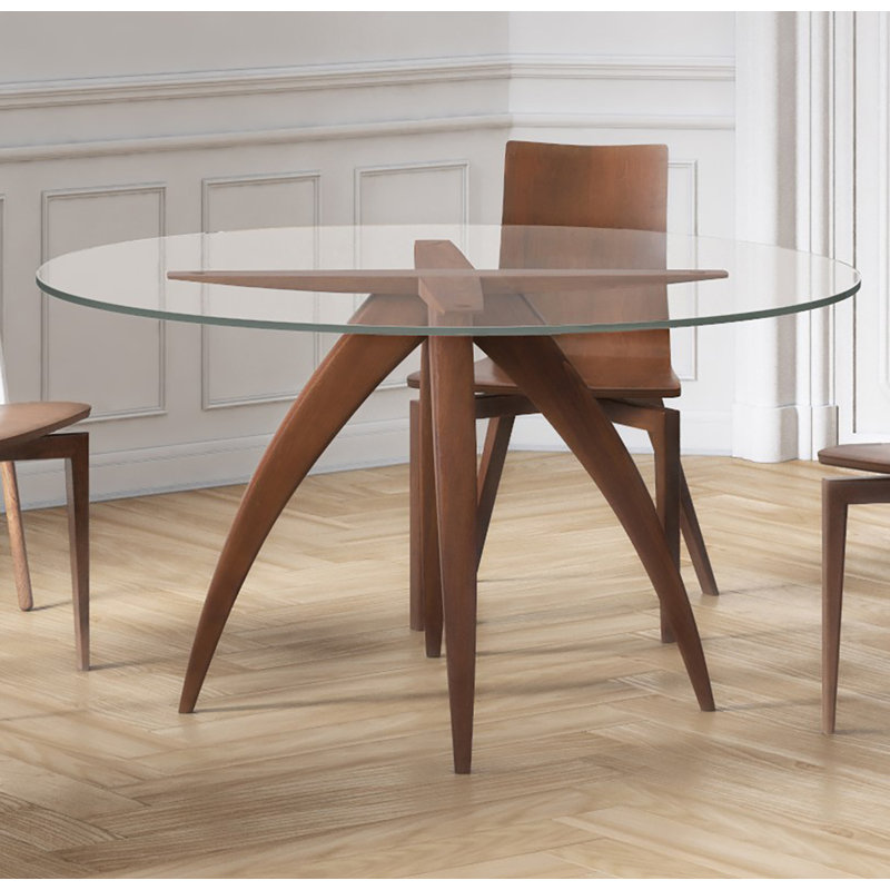 Table de salle à manger LeClaire, Noyer, H 29 po x l 54 po x P 54 po