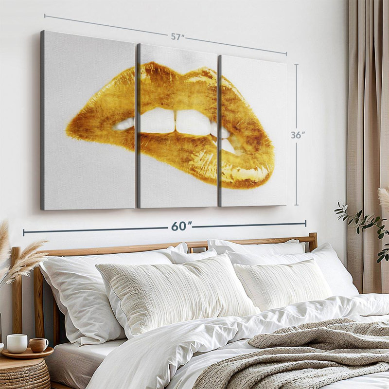 "Luscious Gold" sur toile, H 36 po x l 57 po x P 1,25 po