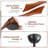 Kemp 52 Inch Modern Propeller Ceiling Fan with Remote Control, 3 Solid Wood Blade Indoor Ceiling Fan No Light, Black-2083087595
