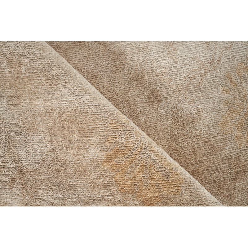 Metro hand-knotted New Zealand Wool Ivory/Beige Area Rug