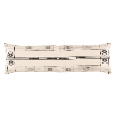 Taren Embroidered Cotton Reversible Pillow Cover