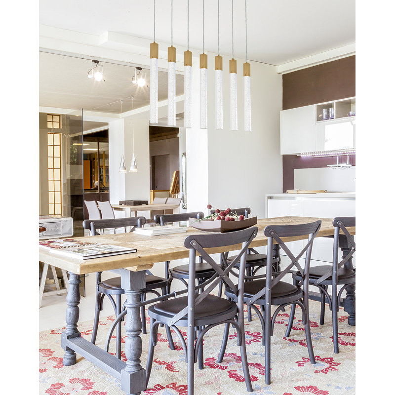 Aliha 7 - Light Kitchen Island Pendant, Satin Gold
