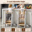 Tour pour tout-petits 35,4 po H 3 niveaux réglable en bois pour enfants - Stable contemporain-745300350