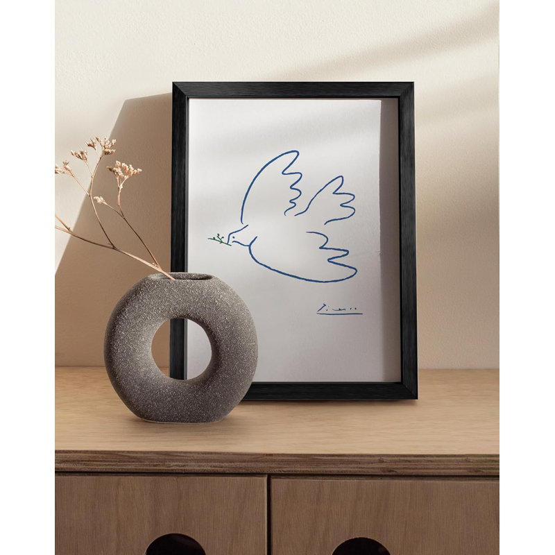 Black Aluminum 8x10 Tabletop and Wall Picture Frame