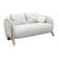 Scotts Square Loveseat - Cornsilk/Light Champagne