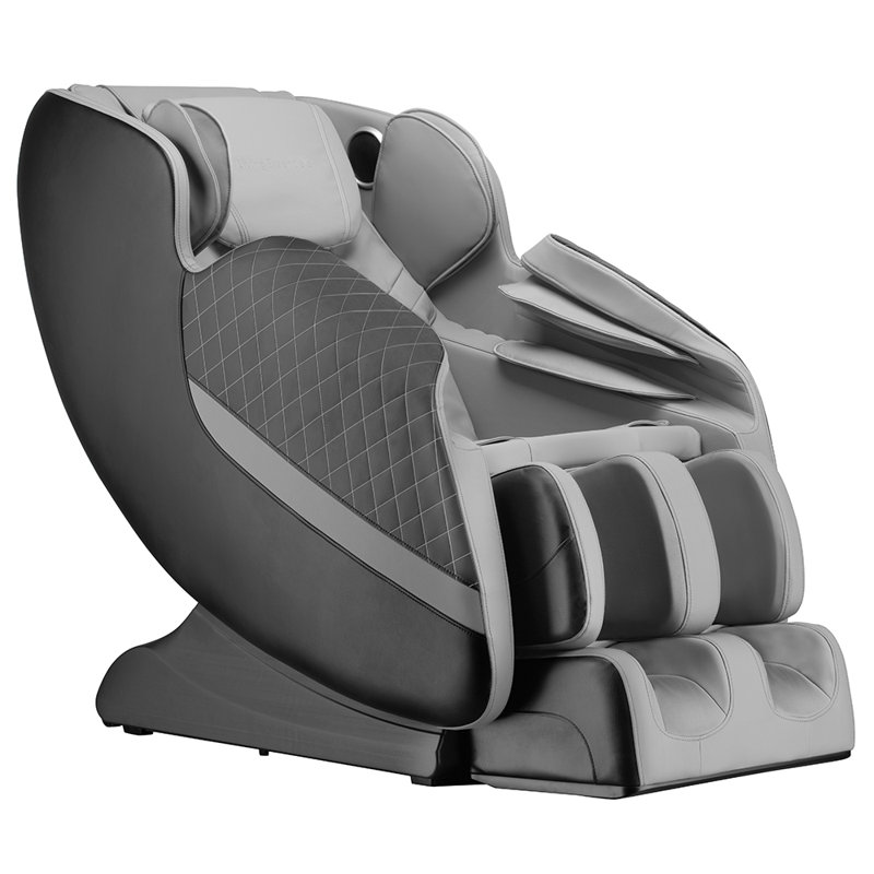 Fauteuil de massage chauffant complet à zéro gravité Emirats Arabes Unis, Noir / gris