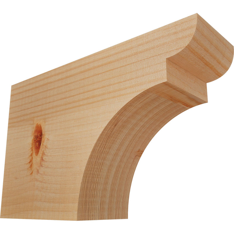Yorktown Smooth Rafort Tail, Sapin de Douglas, H 8 po x l 12 po x P 3,5 po