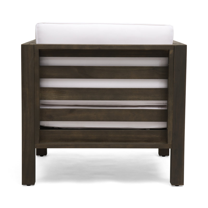 Fauteuil club en bois avec siège verrouillable avec structure stable et moderne