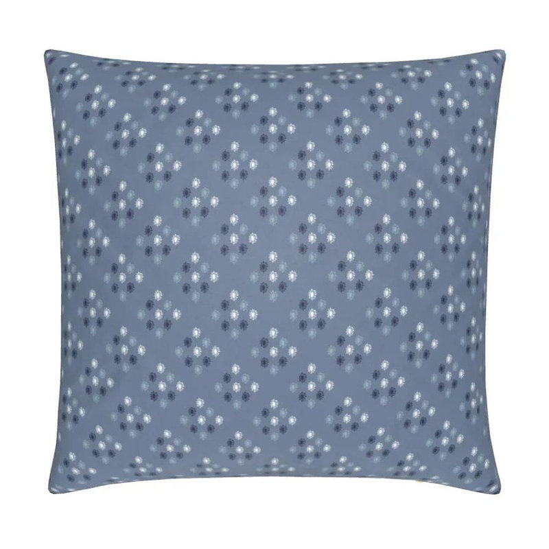 British Brooch Small Repeat Luxury Throw Pillow, Blue, Square 22"