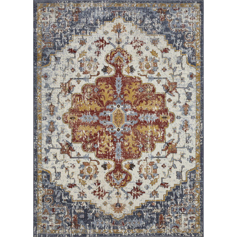 Oriental Indoor Rug, Rectangle 9'10" x 12'10"