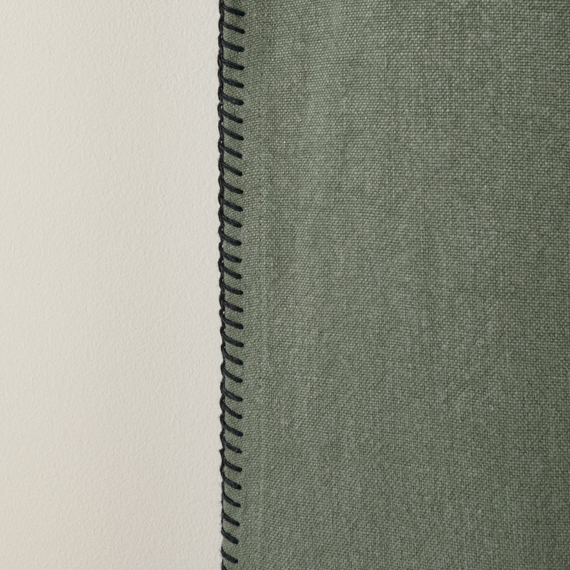 Nino Semi Sheer and Room Darkening Curtain, 135 x 280cm, Green