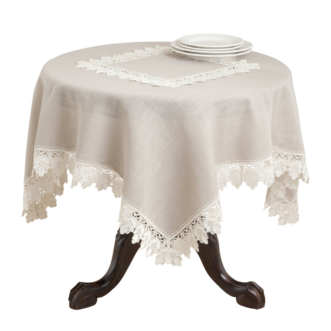 Stotler Lace Trimmed Table Topper August Grove® 