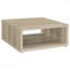 Table basse carrée en bois d'ingénierie vieilli-148140718