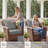 Outdoor Chair Cushions 24 x 24  x 6  Inch, Outdoor Replacement Cushion, Back & Seat Patio Cushions for Outdoor Furniture,  Weather Resistant Patio Chair Cushions with Removable Cover and Straps, Gray-1592333761-1579755235