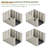 8 ft. W x 10 ft. D Plastic Storage Shed with Floor, Resin Shed with Reinforced Steel Structure