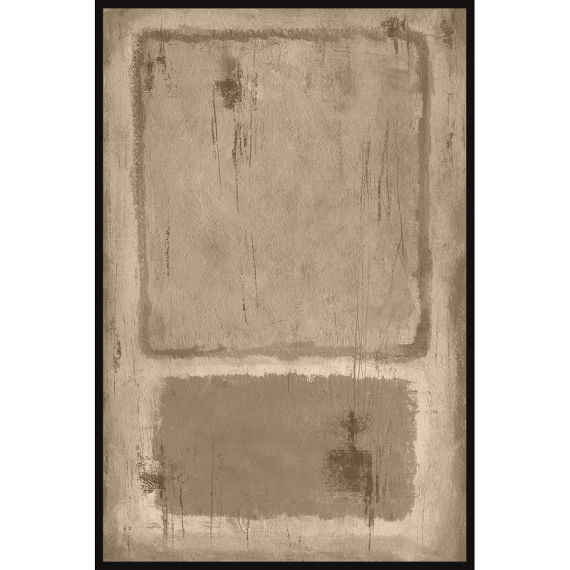 Contraste marqué - peinture sur toile à cadre flottant, H 18 po x l 12 po x P 1,5 po