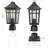 13 Inch Outdoor Post Lights Lamp Waterproof Aluminum Housing With Glass