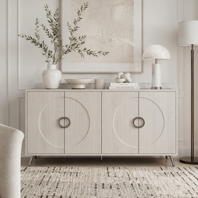 Buffet moderne en bois laqué 4 portes Modern