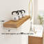 Tablette flottante moderne en orme récupéré 2 pièces Draven 1,96 po d'épaisseur-1339794481-1339794453