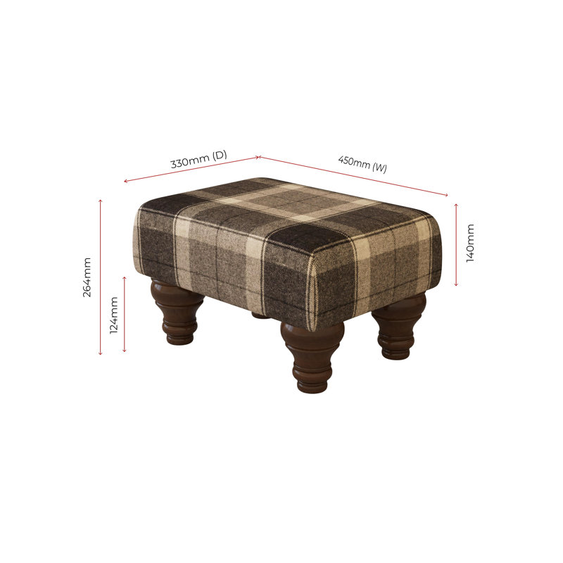 Manufactured Wood Accent Stool, Mahogany
