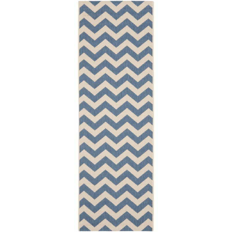 Henley Chevron Indoor / Outdoor Area Rug, Runner 69 x 244 cm