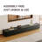 94.5" Modern Minimalist Black Wood TV Stand, Long Low Profile Media Console with Ample Storage Drawers, Contemporary Entertainment Center for Living Room, Apartment & Bedroom, Fits 75+ Inch TVs-693160855