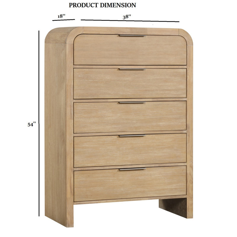 Commode à tiroirs de style contemporain