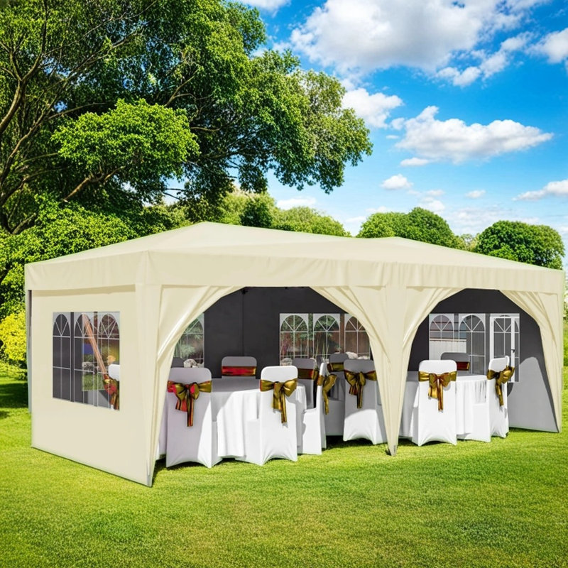 235'' W x 118'' D Steel Canopy, Beige