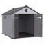 Remise de rangement en plastique pour jardin