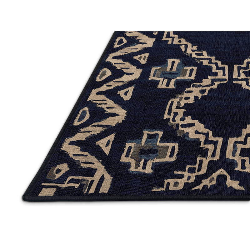 Machine Washable Gray Area Rug, Square 7'