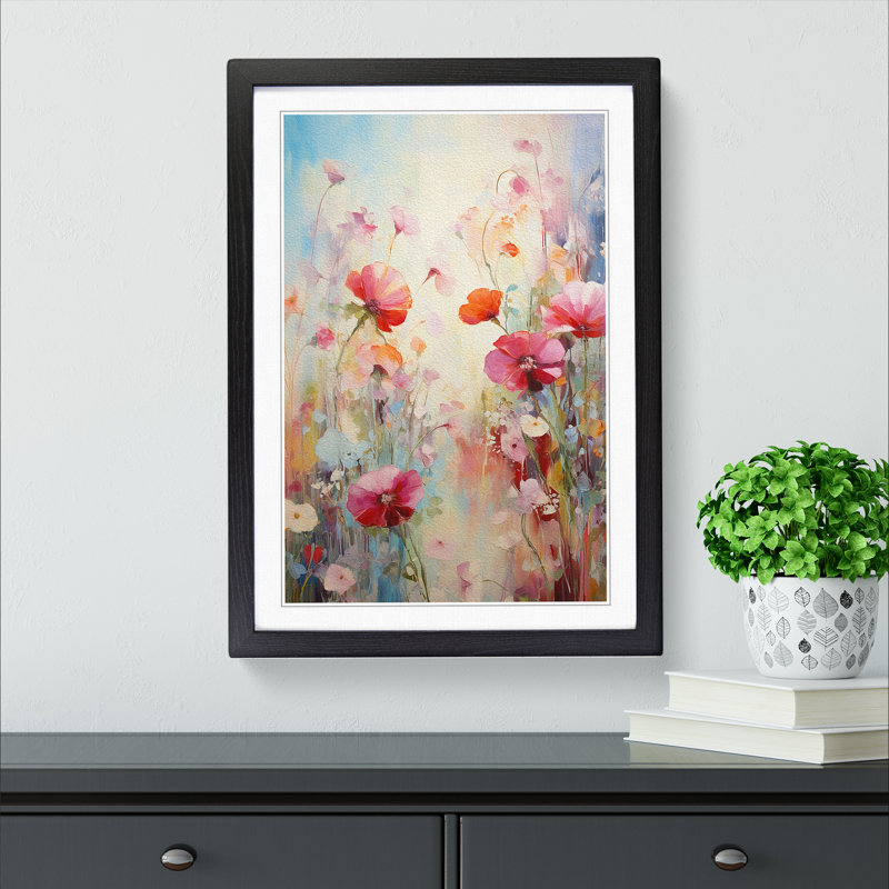 Single Picture Frame Print on Wood, 46cm H x 34cm W, Black Framed