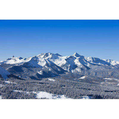 Winter Mountains by DOUGBERRY - Wrapped Canvas Print