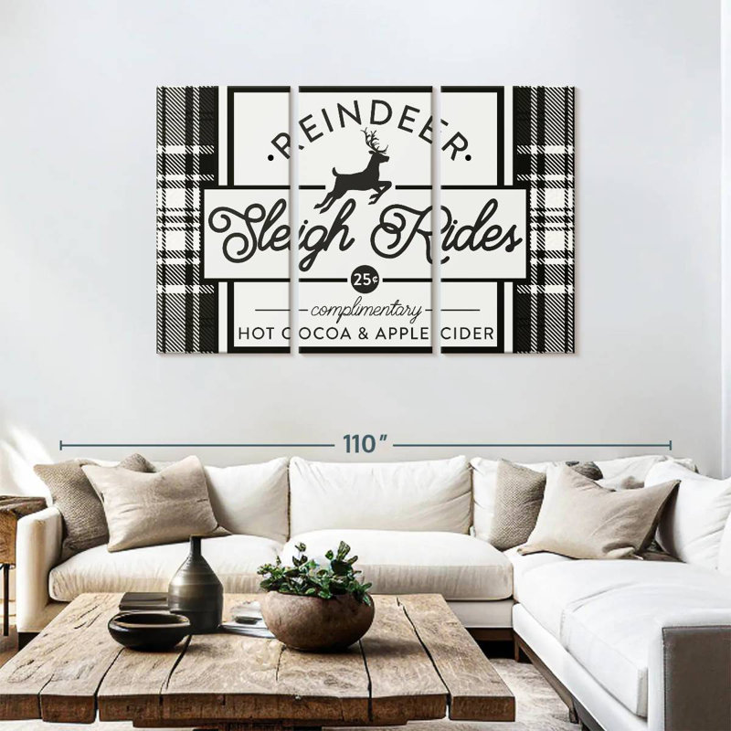 Plaid Holidays III Wall Sign