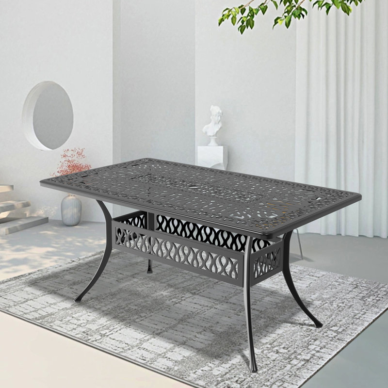 Table de salle à manger rectangulaire pour l'extérieur L 58 po x l 35 po
