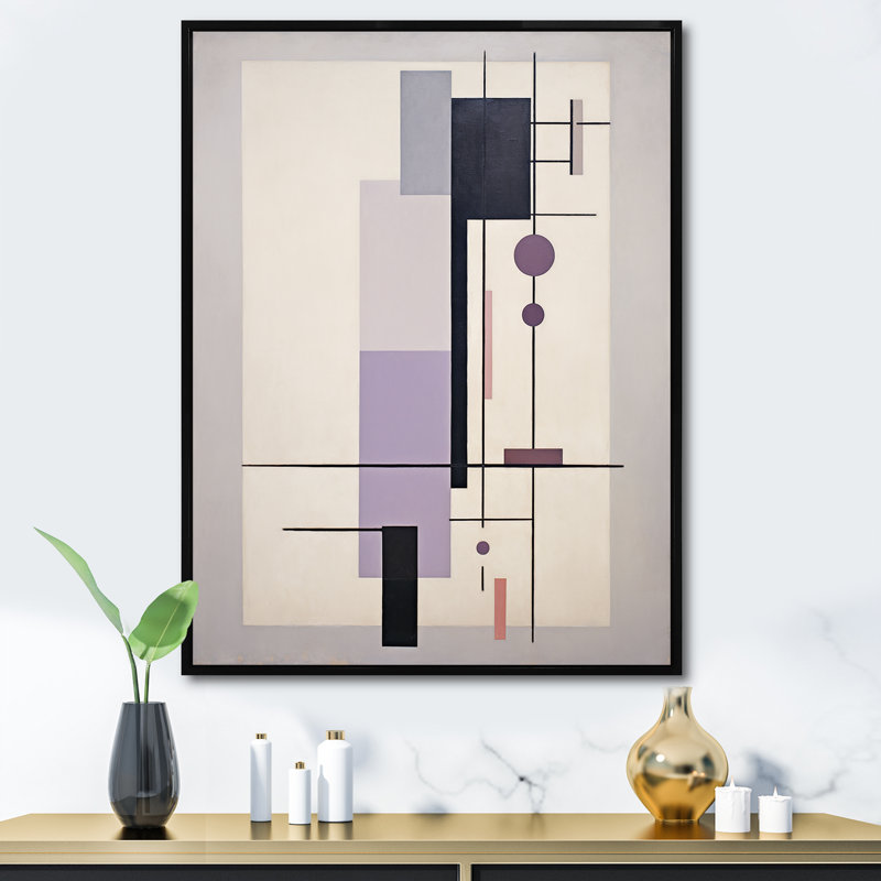 Impression sur toile Jahquel, H 44 po x l 34 po x P 1,5 po, Cadre flottant noir