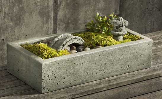 2 Piece Tranquility Garden Statue Set, Alpine Stone