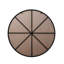 Miroir mural rond noir 39 po