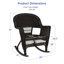 Chaise berçante en osier Raenesha-21220069-21220061