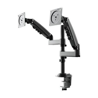 Height Adjustable Motion Dual Arm Monitor For 13”-32” Screens