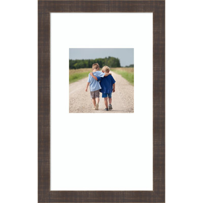 Whiskey Brown Rustic Wood Picture Frame