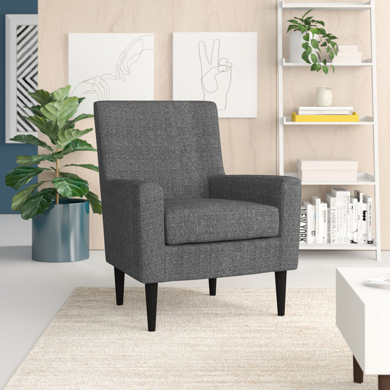 Donham Upholstered Armchair, Light Gray