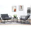 Fauteuil d'appoint élégant en velours moderne avec structure en métal et confort d'assise profond-130412062