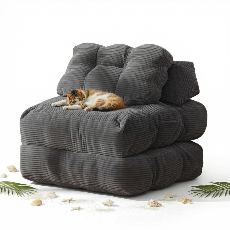 1 Seater Sofa, Grey